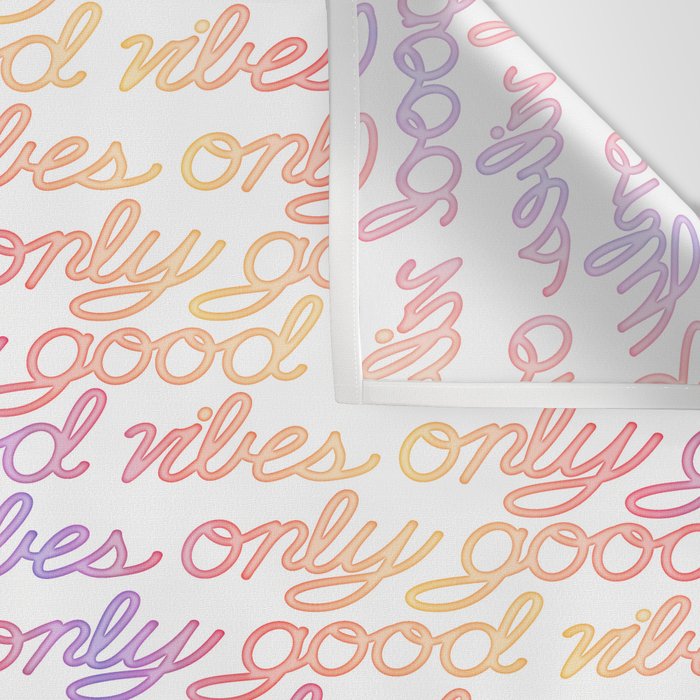 Good Vibes Only - Rainbow Wall Tapestry Gallery Image 3