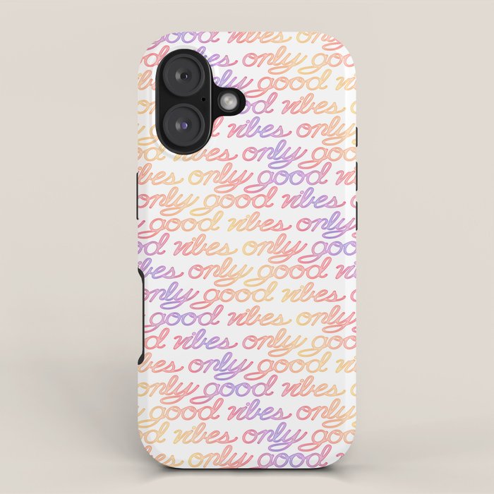 Good Vibes Only - Rainbow iPhone Case Gallery Image 1