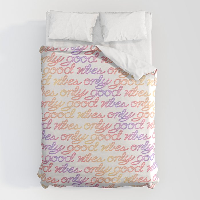 Good Vibes Only - Rainbow Duvet Cover Gallery Image 1