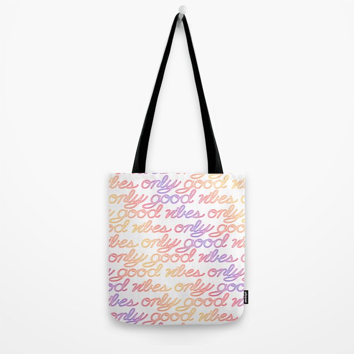 Good Vibes Only - Rainbow Tote Bag Gallery Image 2