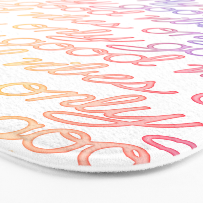 Good Vibes Only - Rainbow Bath Mat Gallery Image 3