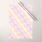 Good Vibes Only - Rainbow Wrapping Paper Gallery Image 1