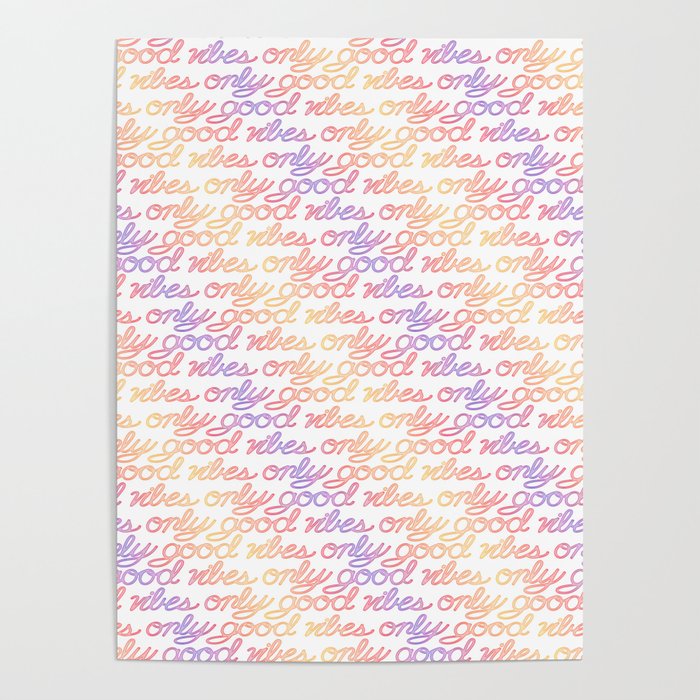 Good Vibes Only - Rainbow Poster Gallery Image 1
