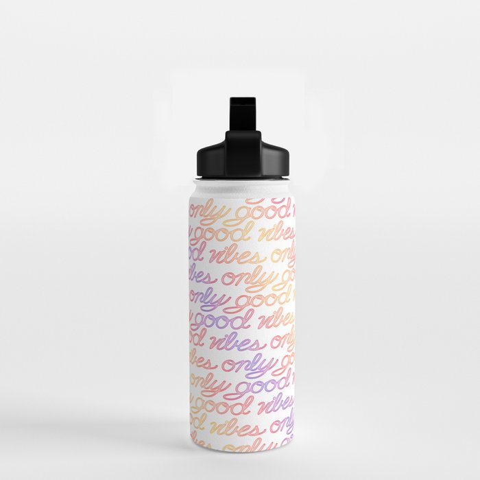 Good Vibes Only - Rainbow Water Bottle Gallery Image 2