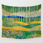 Klimt Style Flower Garden Paradise Wall Tapestry Gallery Image 4