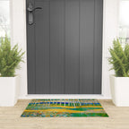 Klimt Style Flower Garden Paradise Welcome Mat Gallery Image 3