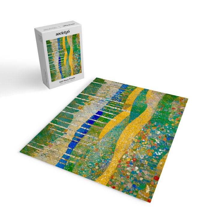 Klimt Style Flower Garden Paradise Jigsaw Puzzle Gallery Image 2