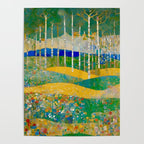 Klimt Style Flower Garden Paradise Poster Gallery Image 4