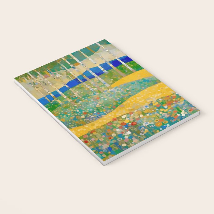 Klimt Style Flower Garden Paradise Notebook Gallery Image 3
