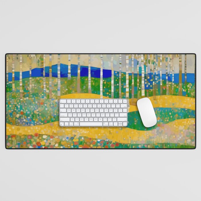 Klimt Style Flower Garden Paradise Desk Mat Gallery Image 1