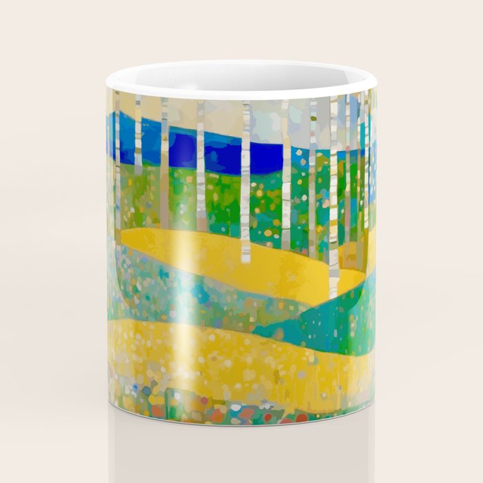 Klimt Style Flower Garden Paradise Coffee Mug Gallery Image 4