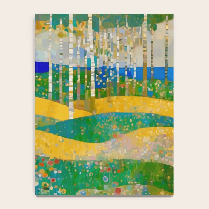 Klimt Style Flower Garden Paradise Notebook Gallery Image 4