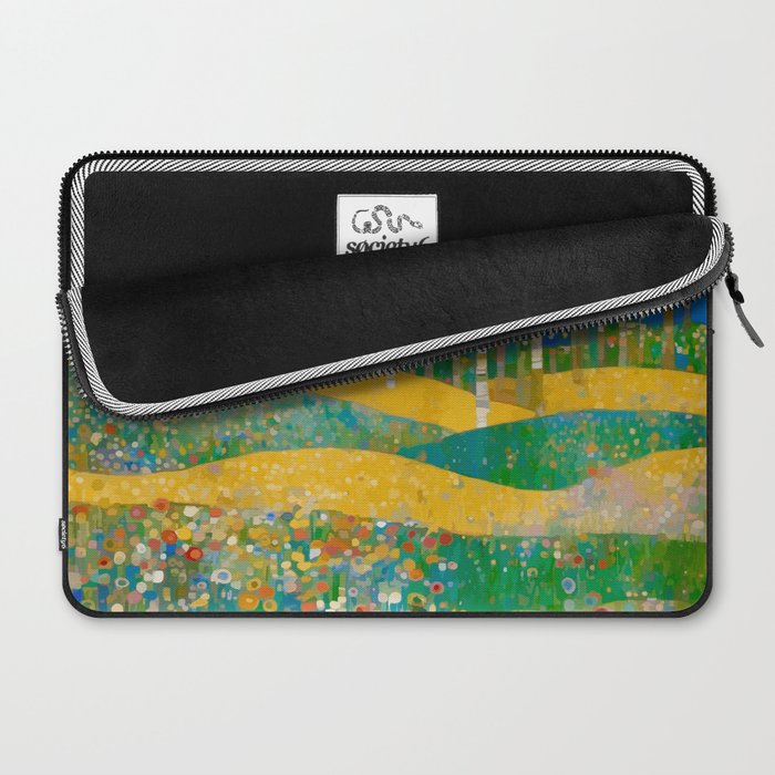 Klimt Style Flower Garden Paradise Laptop Sleeve Gallery Image 2