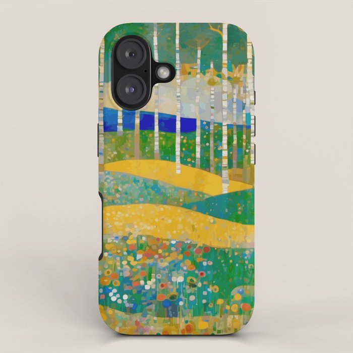 Klimt Style Flower Garden Paradise iPhone Case Gallery Image 1