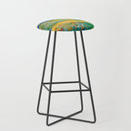 Klimt Style Flower Garden Paradise Stool Gallery Image 1