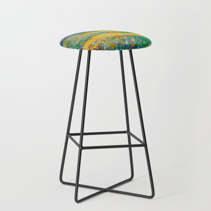 Klimt Style Flower Garden Paradise Stool Gallery Image 1