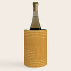 Minimal, Fine Stripe, Pattern, in Yellow Wine Chiller Gallery Image 3