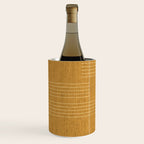 Minimal, Fine Stripe, Pattern, in Yellow Wine Chiller Gallery Image 2