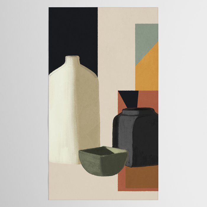 Abstract Art Vases 3 Tablecloth Gallery Image 2