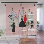 Think Pink Outfits Fashion Audrey Wall Mural Gallery Image 1