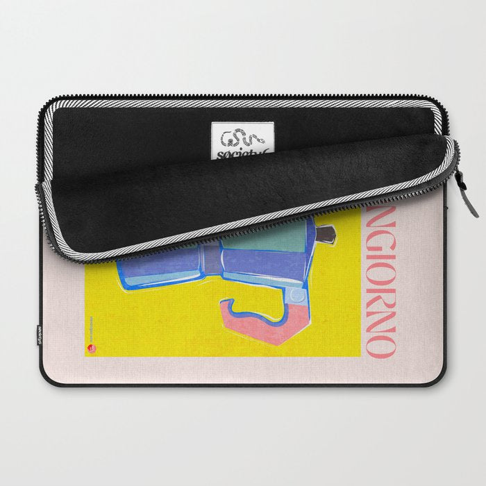 Buongiorno - Bold Retro Italian Coffee Maker Laptop Sleeve Gallery Image 2