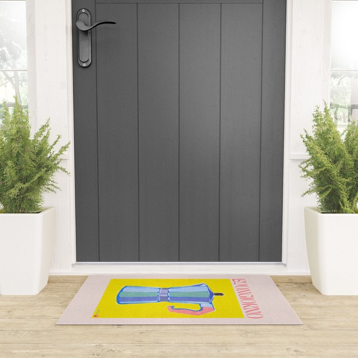 Buongiorno - Bold Retro Italian Coffee Maker Welcome Mat Gallery Image 3