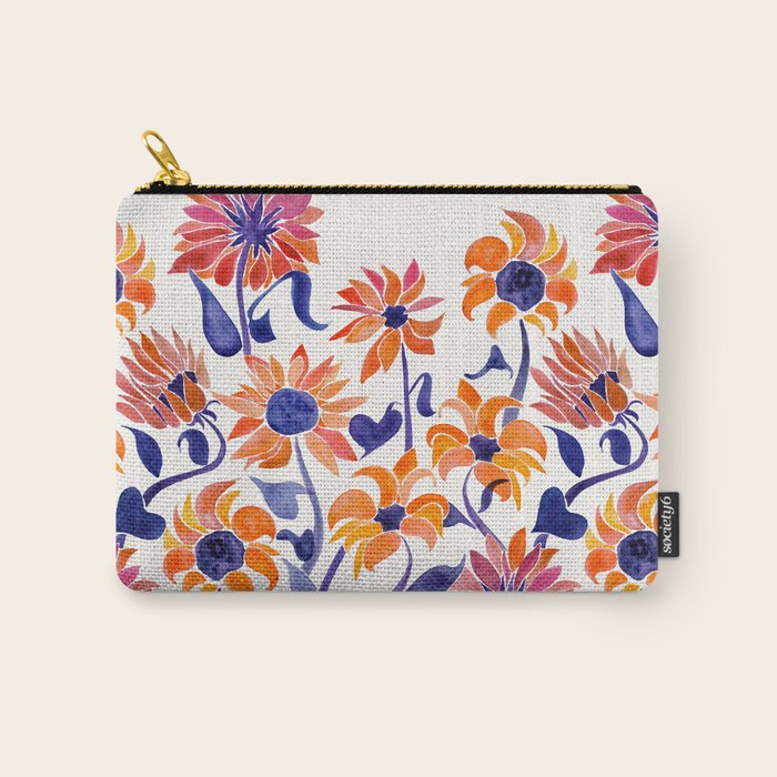Sunflowers - Sunset Palette Carry All Pouch Gallery Image 1