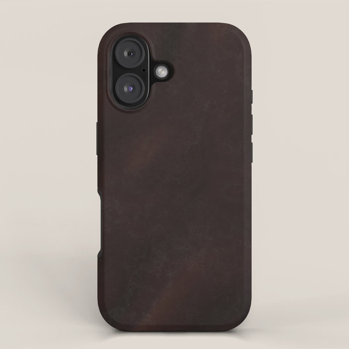 Dark Brown iPhone Case