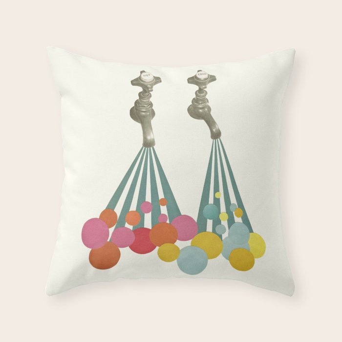 Soapsuds Throw Pillow Gallery Image 1