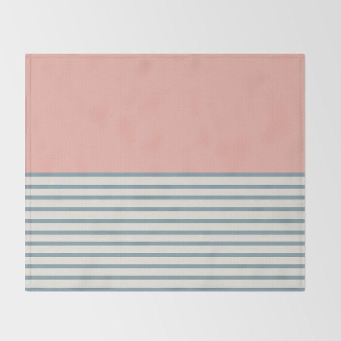 Sunrise Sunset V - Pink Blue Throw Blanket Gallery Image 2