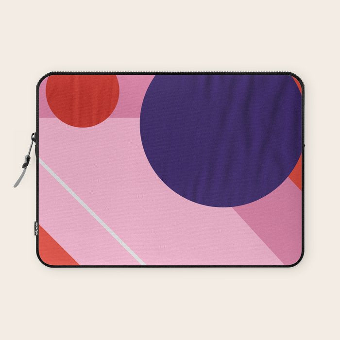 Abstract geometry with circles Laptop Sleeve Gallery Image 1