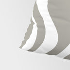 Liquid Swirl Abstract Pattern in Gray and White Pillow Sham Gallery Image 4