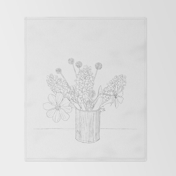  Spring Line Mood  Throw Blanket Gallery Image 2