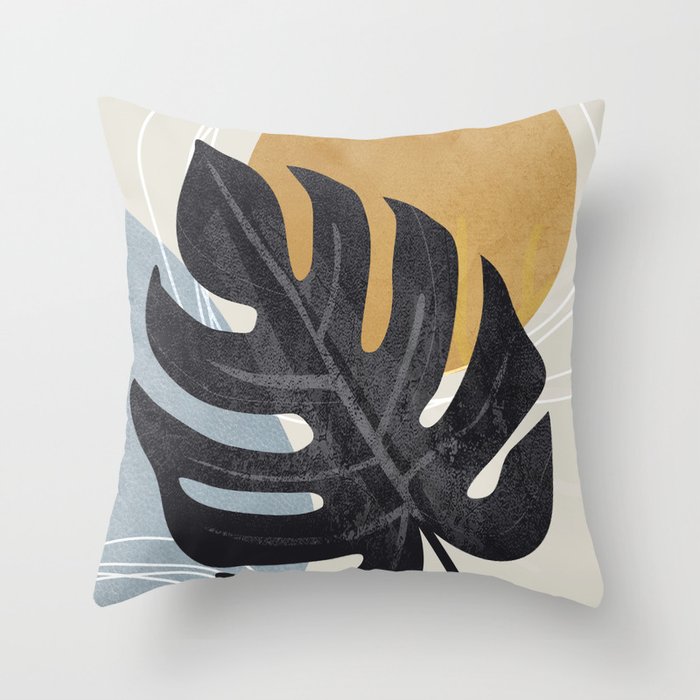 Abstract Tropical Art I Throw Pillow Gallery Image 6
