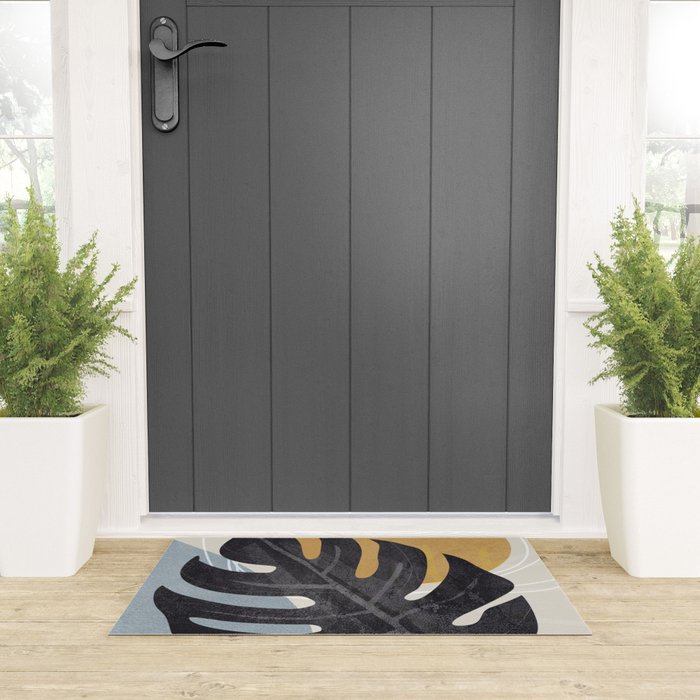 Abstract Tropical Art I Welcome Mat Gallery Image 3