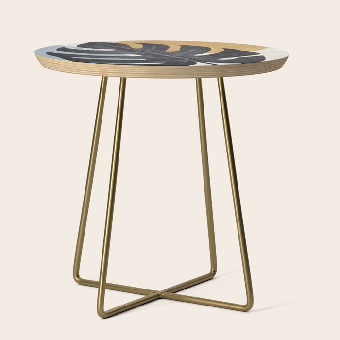 Abstract Tropical Art I Side Table Gallery Image 1