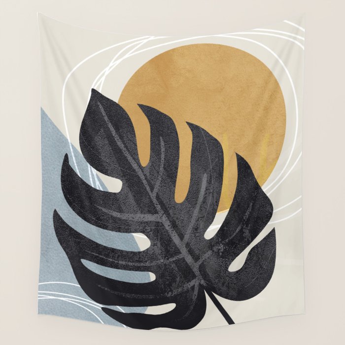 Abstract Tropical Art I Wall Tapestry Gallery Image 1