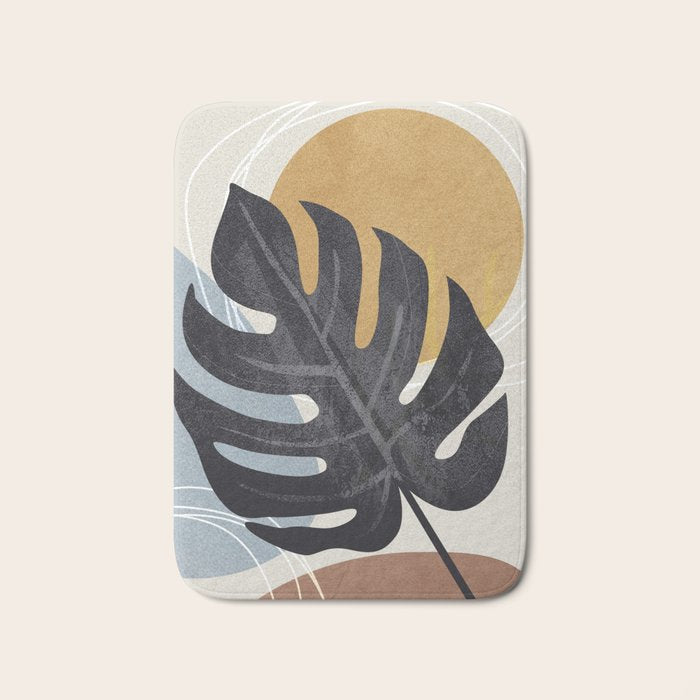 Abstract Tropical Art I Bath Mat Gallery Image 1