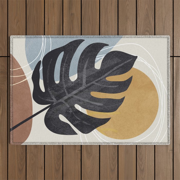 Abstract Tropical Art I Outdoor Rug Gallery Image 1