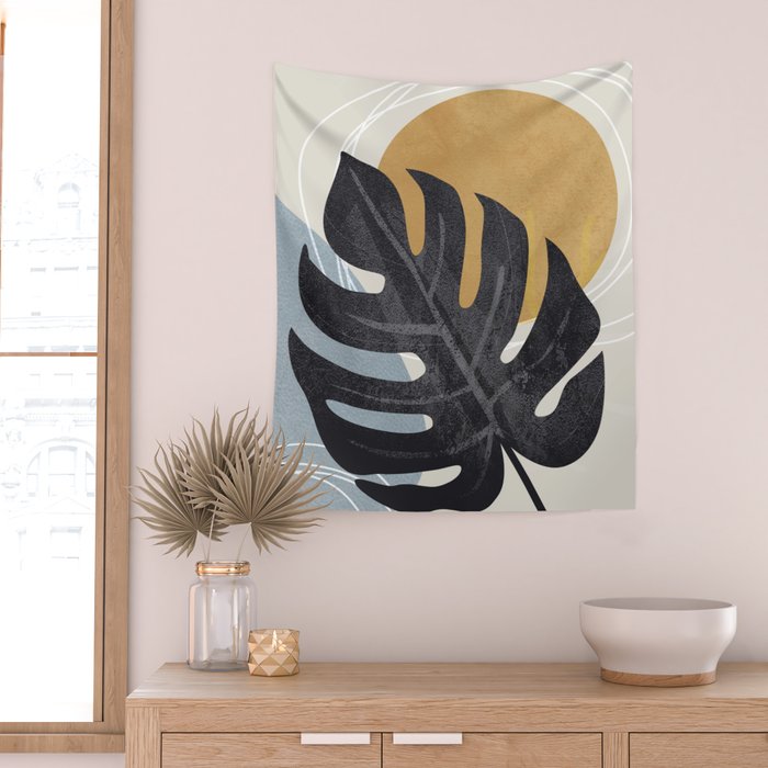 Abstract Tropical Art I Wall Tapestry Gallery Image 2
