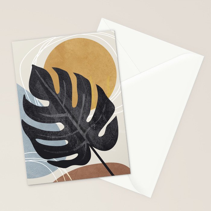 Abstract Tropical Art I Stationery Card Gallery Image 2