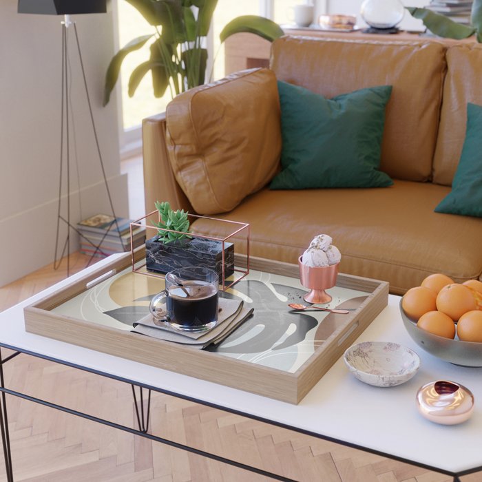 Abstract Tropical Art I Serving Tray Gallery Image 2