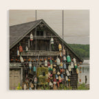 Fish House - travel photography Maine New England building Wood Wall Art Gallery Image 1