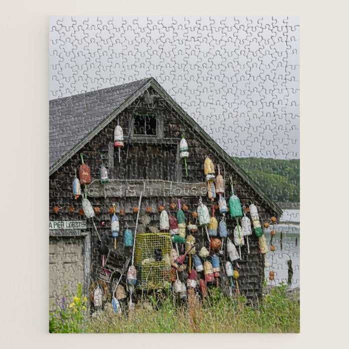 Fish House - travel photography Maine New England building Jigsaw Puzzle Gallery Image 1
