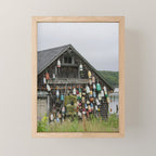 Fish House - travel photography Maine New England building Mini Art Print Gallery Image 1