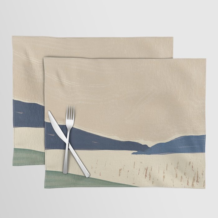 Japanese style large landscape  Placemat Gallery Image 1