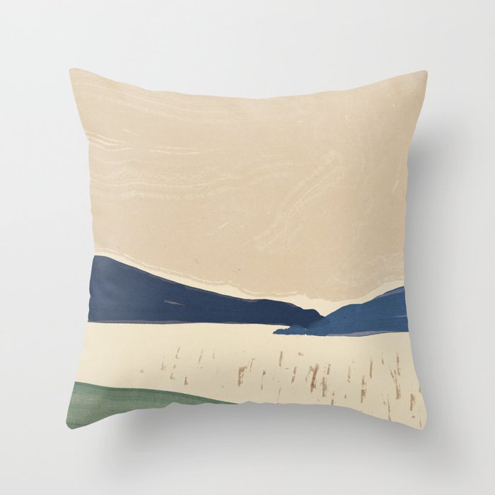 Japanese style large landscape  Throw Pillow Gallery Image 6