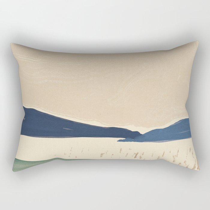 Japanese style large landscape  Rectangular Pillow Gallery Image 2