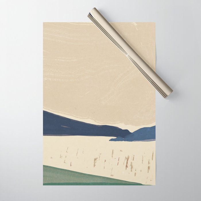 Japanese style large landscape  Wrapping Paper Gallery Image 1