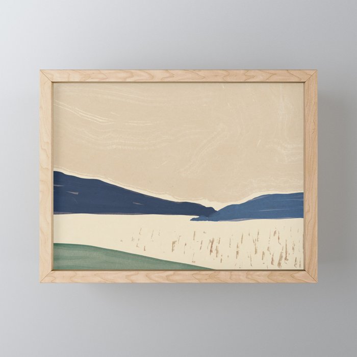 Japanese style large landscape  Mini Art Print Gallery Image 1